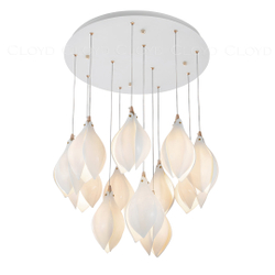 Люстра Cloyd MANGRA C12 / Ø53 см - керамика - белый (арт.10363)