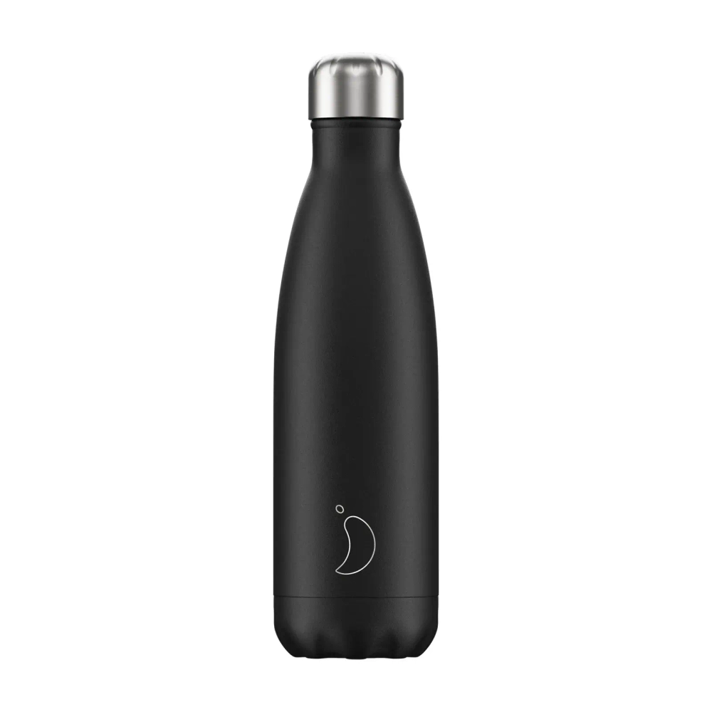 Chilly's Bottles Monochrome 500 мл Черная термобутылка
