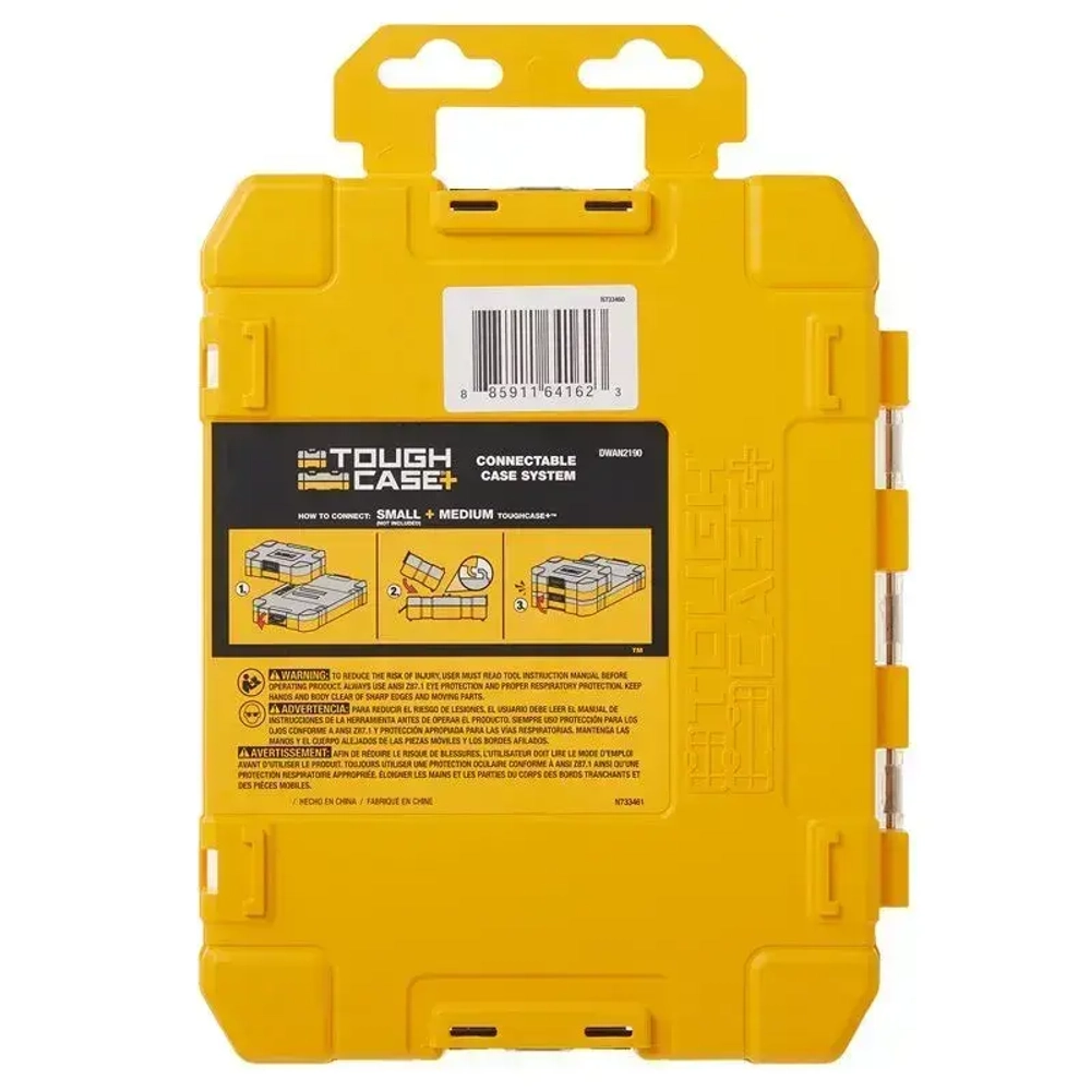 DEWALT DWAN2190 TSTAK Набор инструментов Прозрачная крышка боковой замок удобный для подключения небольших инструментов и аксессуаров съемный отсек