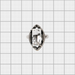 "Диандера"  кольцо в серебряном покрытии из коллекции "Грани" от Jenavi