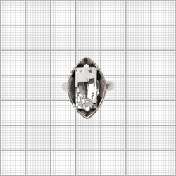 "Диандера"  кольцо в серебряном покрытии из коллекции "Грани" от Jenavi