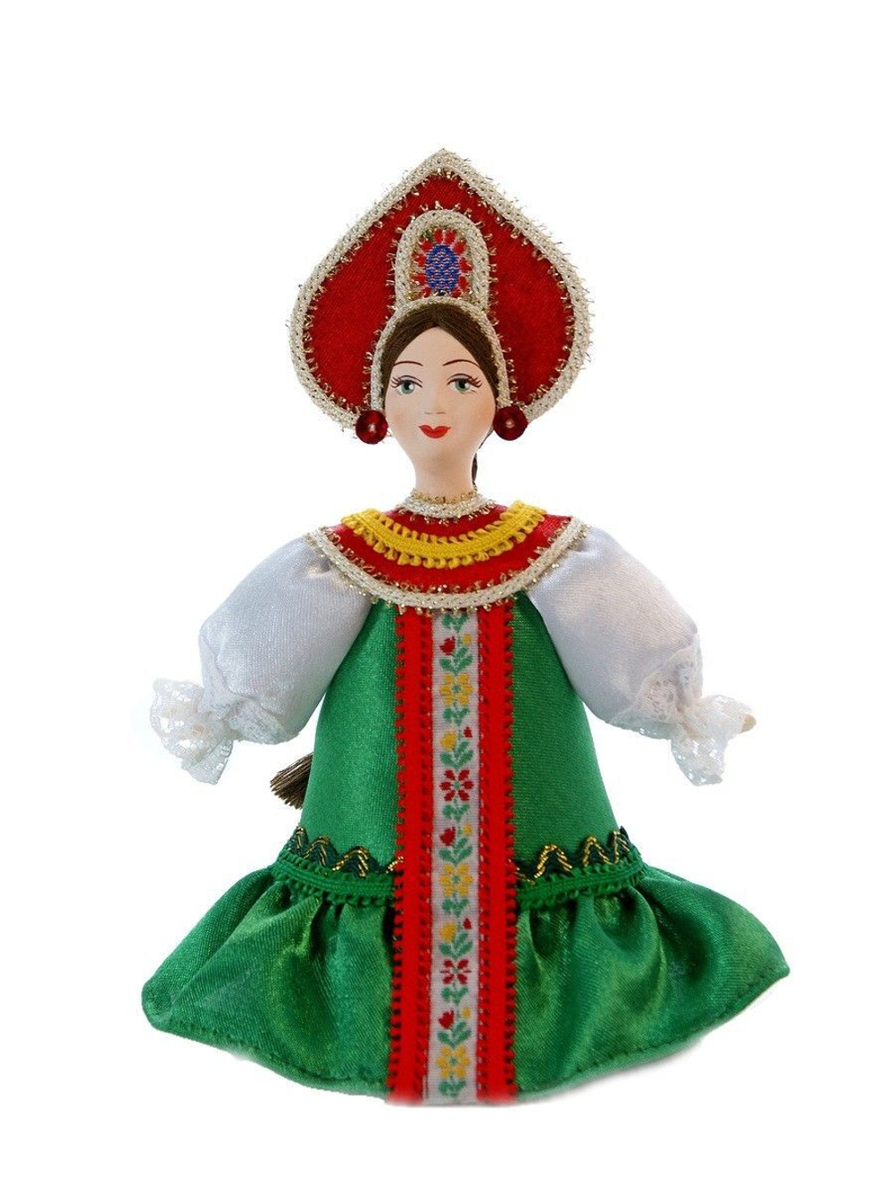 Кукла коллекционная в Девичьем праздничном костюме.