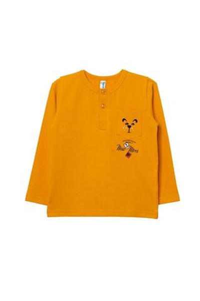 ЛОНГСЛИВ для мальчика дл/р M0959KL-3/6 р.110 охра(Такро)