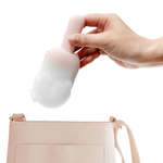 Нежно-розовый клиторальный вибромассажер Bite Me - 14,8 см. (Цвет: белый с розовым)