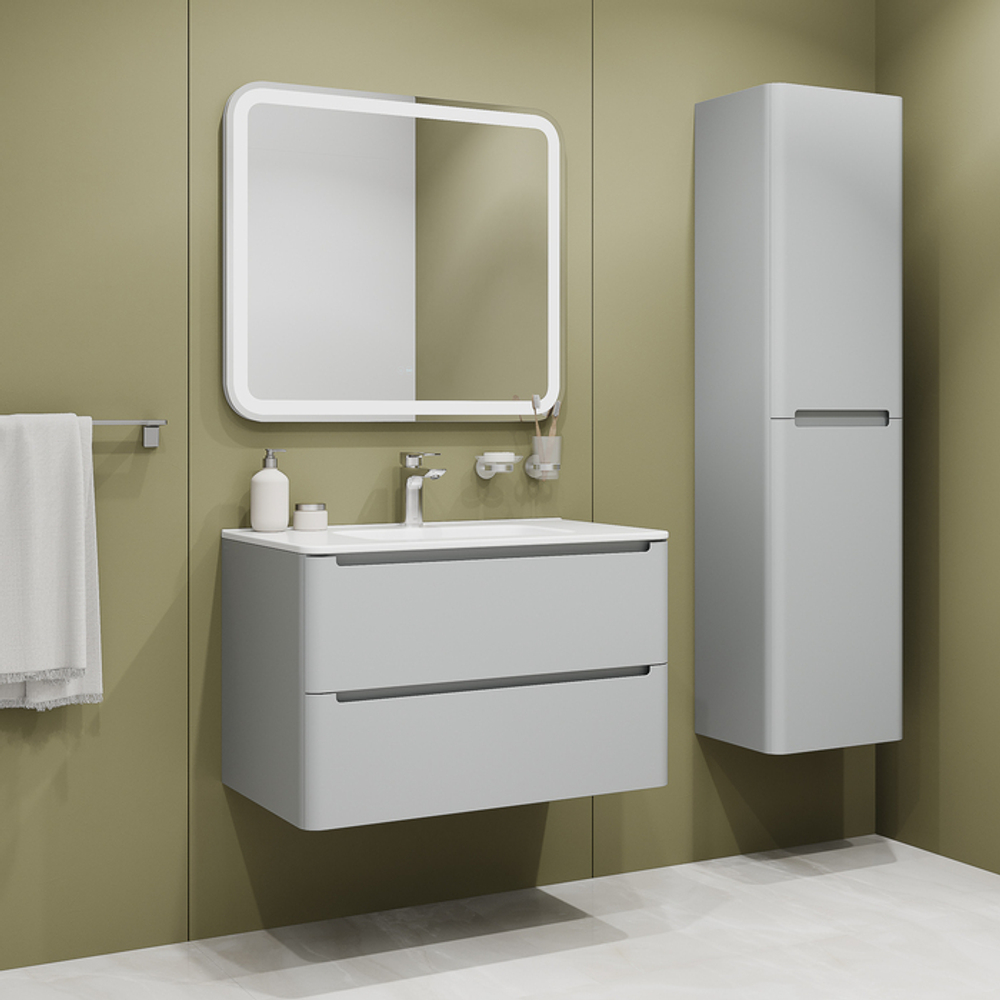 Пенал подвесной IDDIS Edifice, 40 см, светло-серый, EDI40L0i97