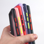 Чехол для Samsung Galaxy A72, прозрачный, матовый, 0,5 мм, 012507 Красный