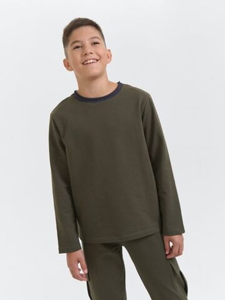 Лонгслив оверсайз "Хаки" 7+