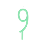 Свеча тонкая цифра "9"