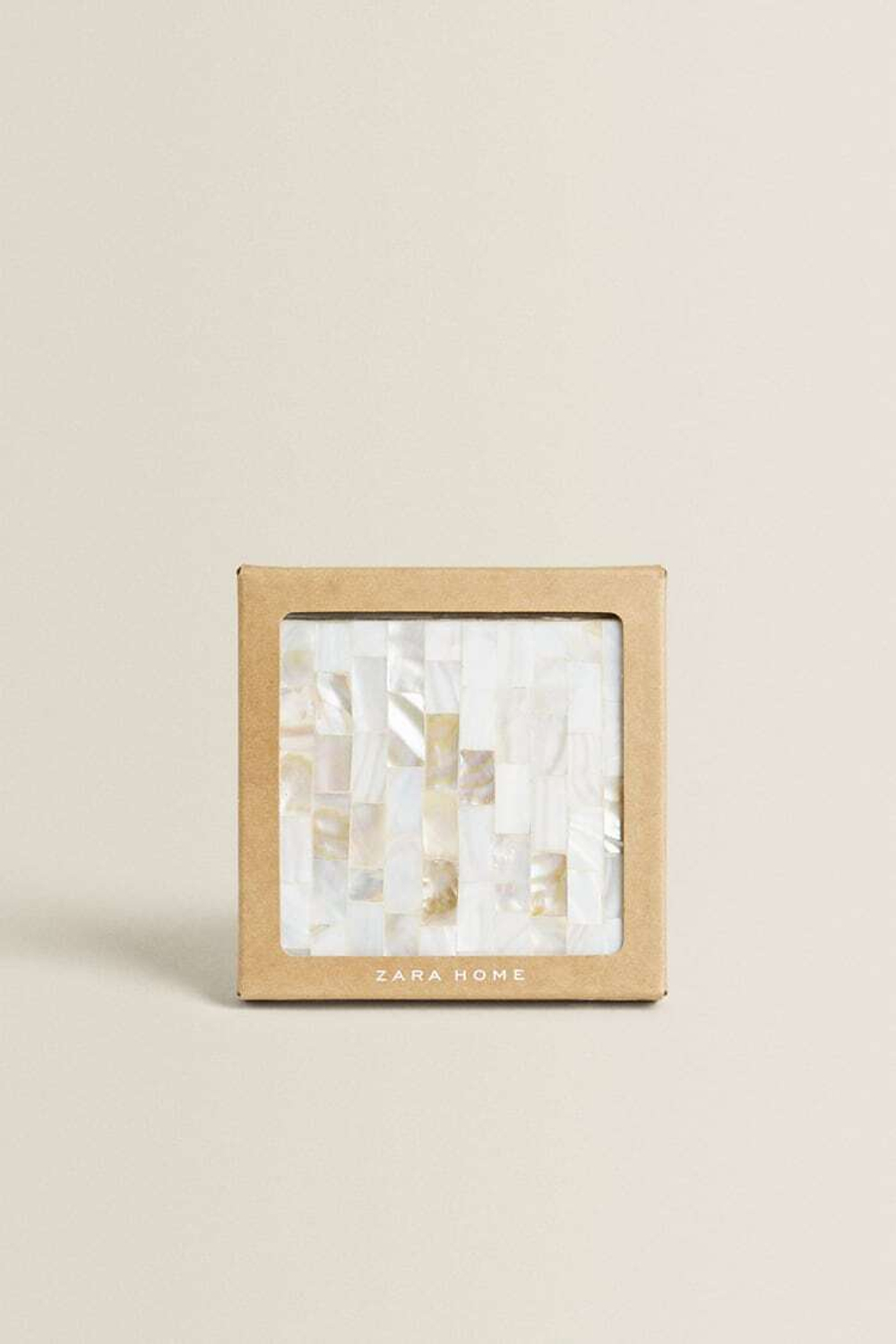 ZARA HOME ПОДСТАВКИ ИЗ ПЕРЛАМУТРА (УПАКОВКА ПО 4 ШТУКИ, ЗОЛОТИСТЫЙ