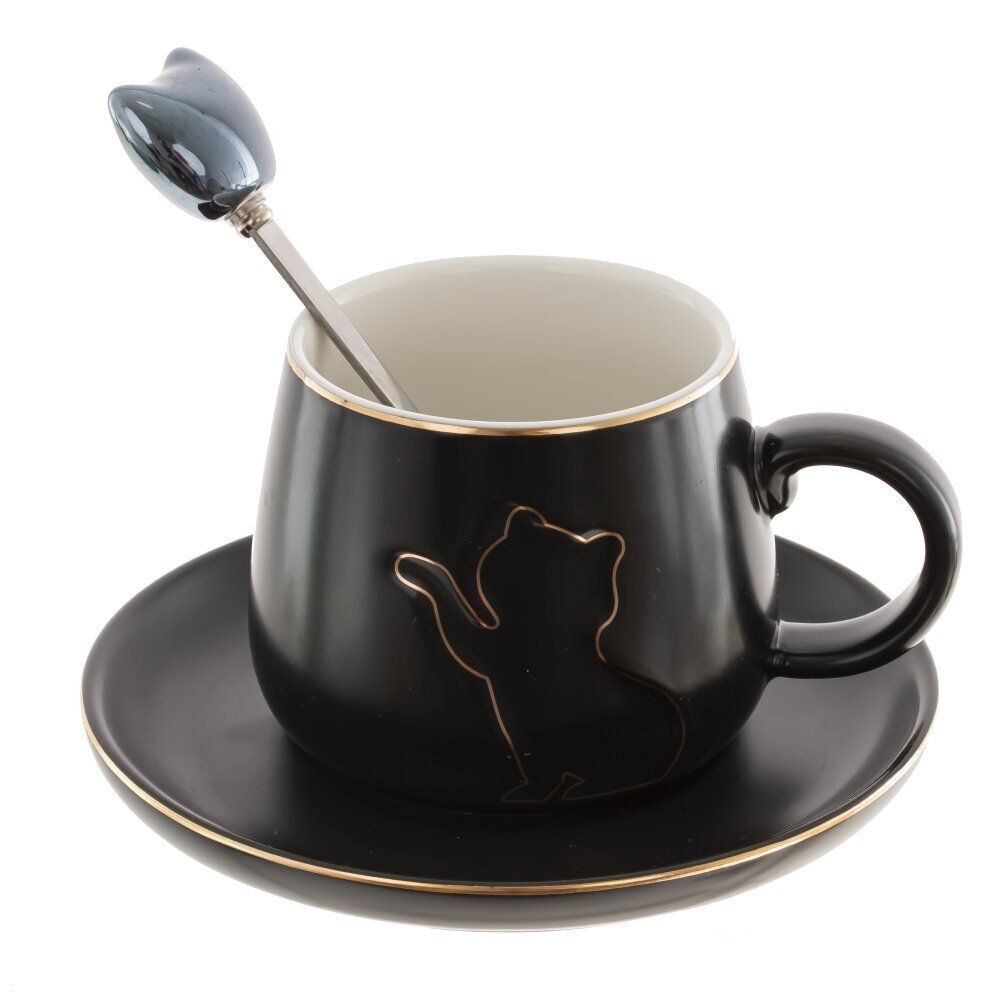 GAEM Чашка с блюдцем и ложкой, 190 мл, L12,5 W12,5 H6,5 см, 2в.