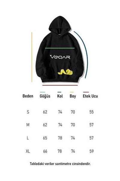 Veqar Veaven написано Oversize унисекс велосипедный воротник Толстовка без капюшона