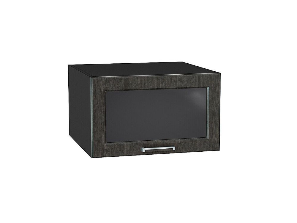 Шкаф верхний горизонтальный остекленный глубокий Прага