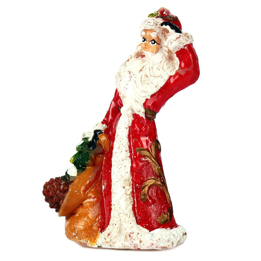 Свеча новогодняя дед мороз в ассорт., 5,5*3,7*8см, Пак