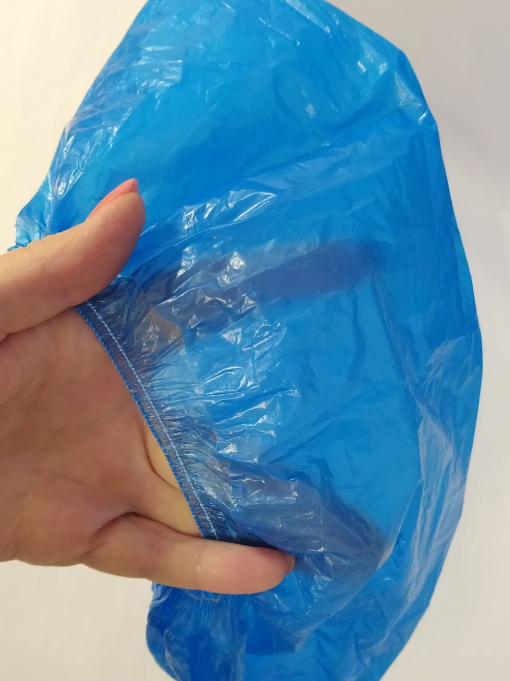 Бахилы п/э 6 г, с 2-ой резинкой и 2-ой подошвой