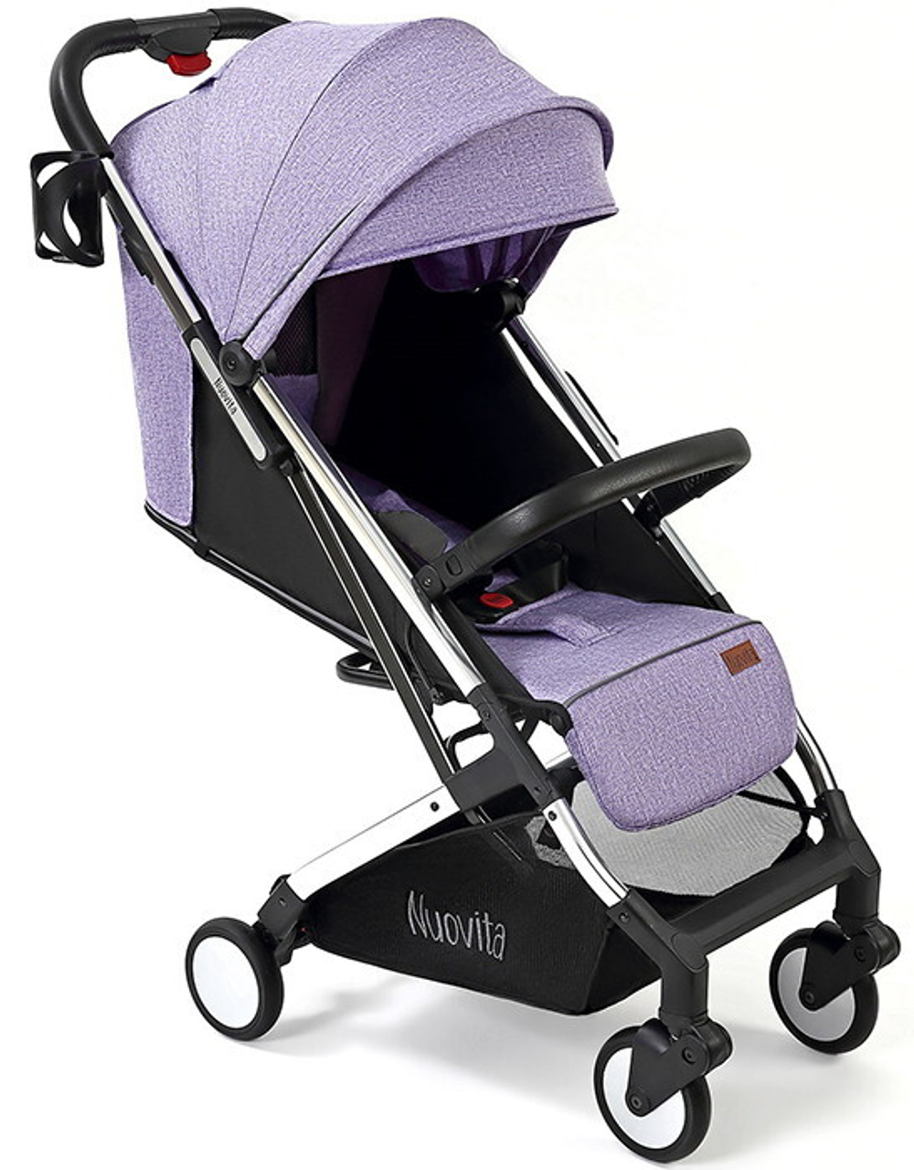 Детская прогулочная коляска Nuovita Anima lilla, Argento / Сиреневый, Серебряный