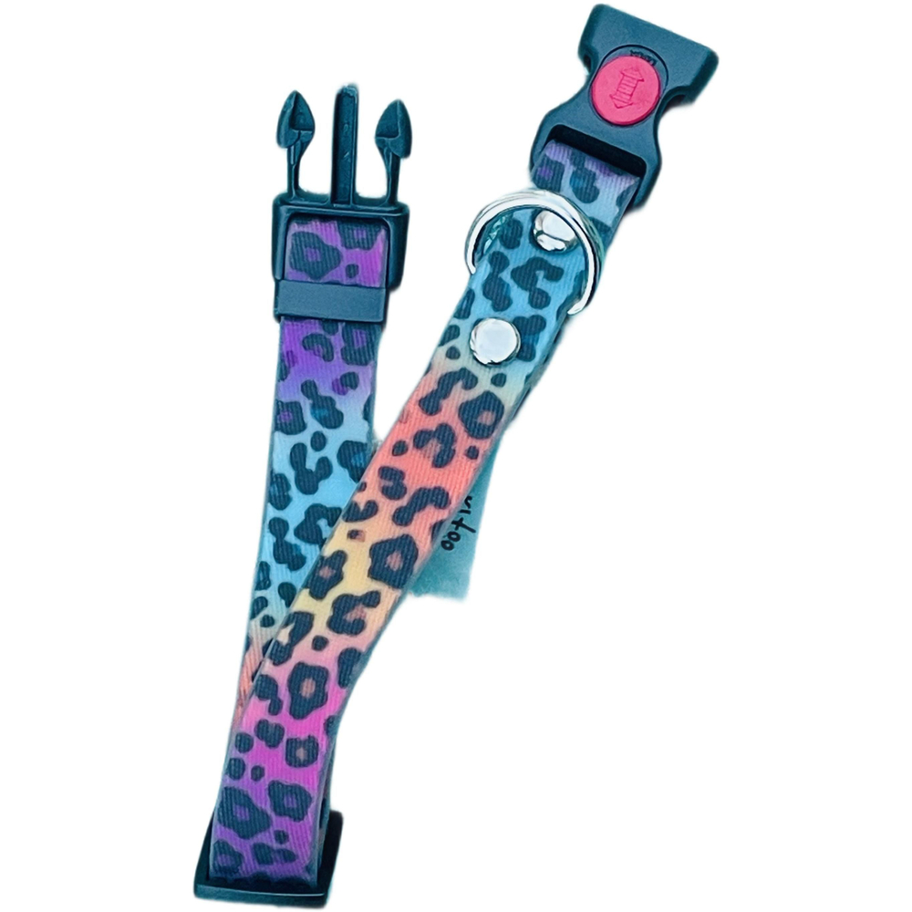 Ошейник леопардовый из Биотана для собак , ширина 20 мм, длина 30-40 см