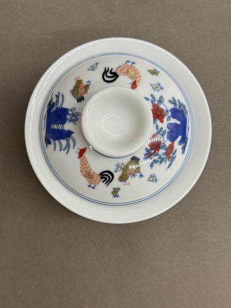 Гайвань с петухами, фарфор, 120мл