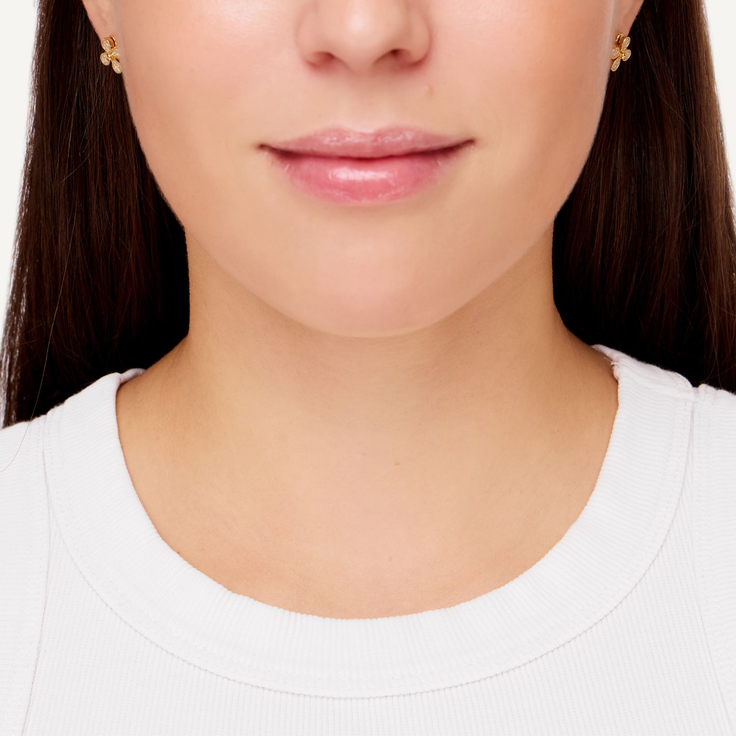 Серьги Flowery Gear Earring - Gold