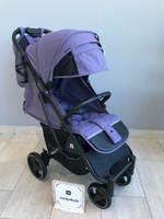 Коляска прогулочная Babalo 2024 Фиолетовый текстиль на черной раме