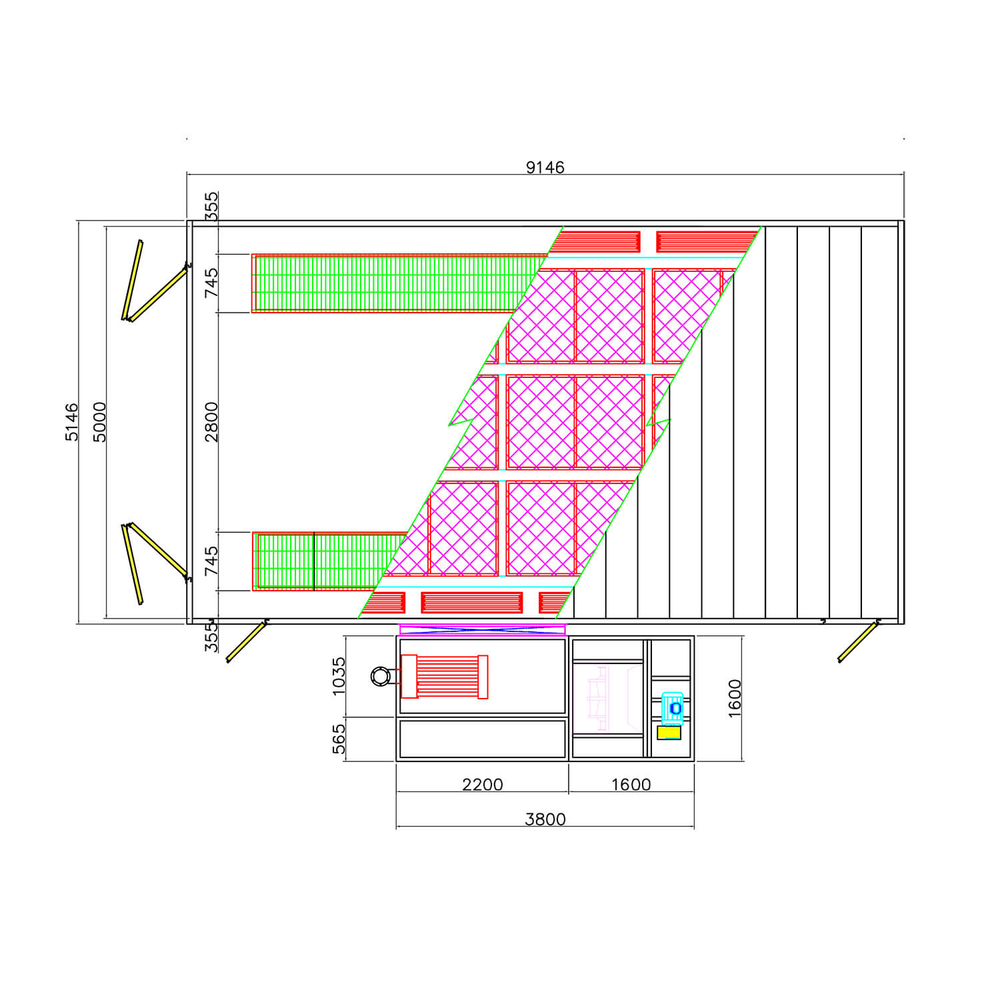 WDK-900(trucks) Окрасочно-сушильная камера