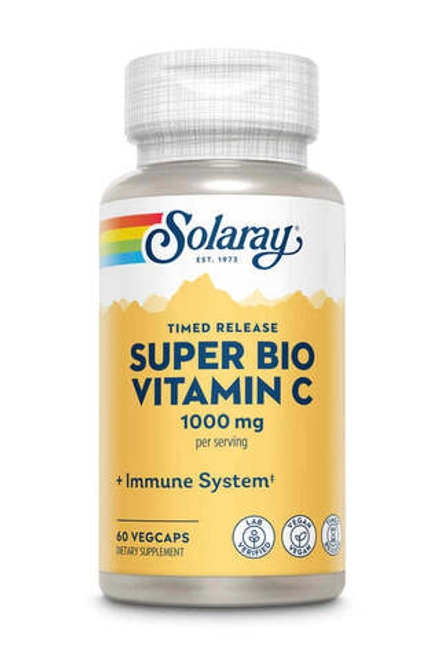 Super Bio Vitamin C 1000mg 60 capsules Solaray