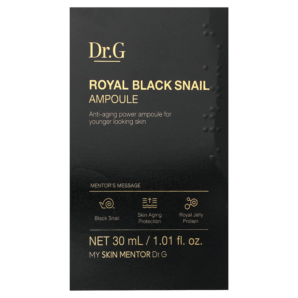 Dr. G, Royal Black Snail Ampoule, сыворотка с черной улиткой, 30 мл (1,01 жидк. унции)