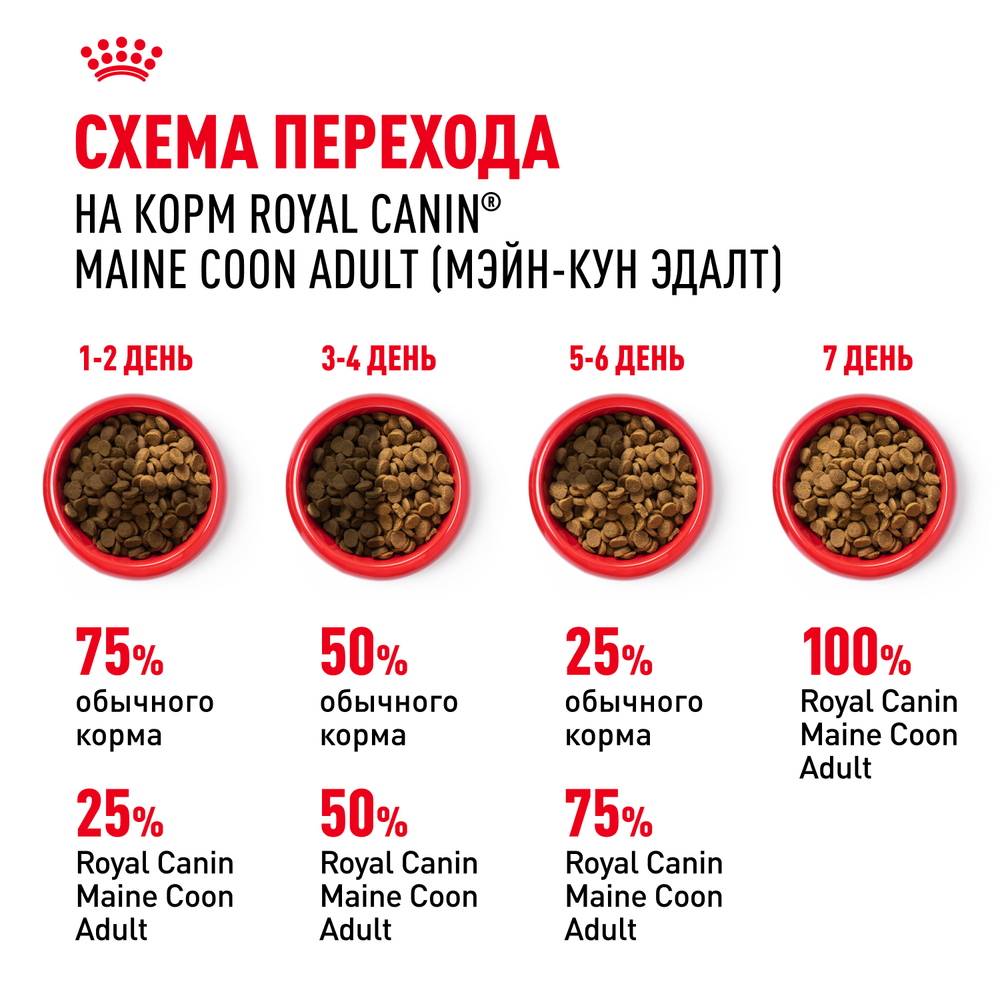 Сухой корм ROYAL CANIN Maine Coon Adult Корм для взрослых кошек породы Мэйн Кун - 4 кг
