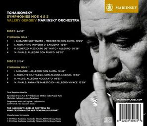 Valery Gergiev, Mariinsky Orchestra / Tchaikovsky: Symphonies Nos 4&5 (2CD)