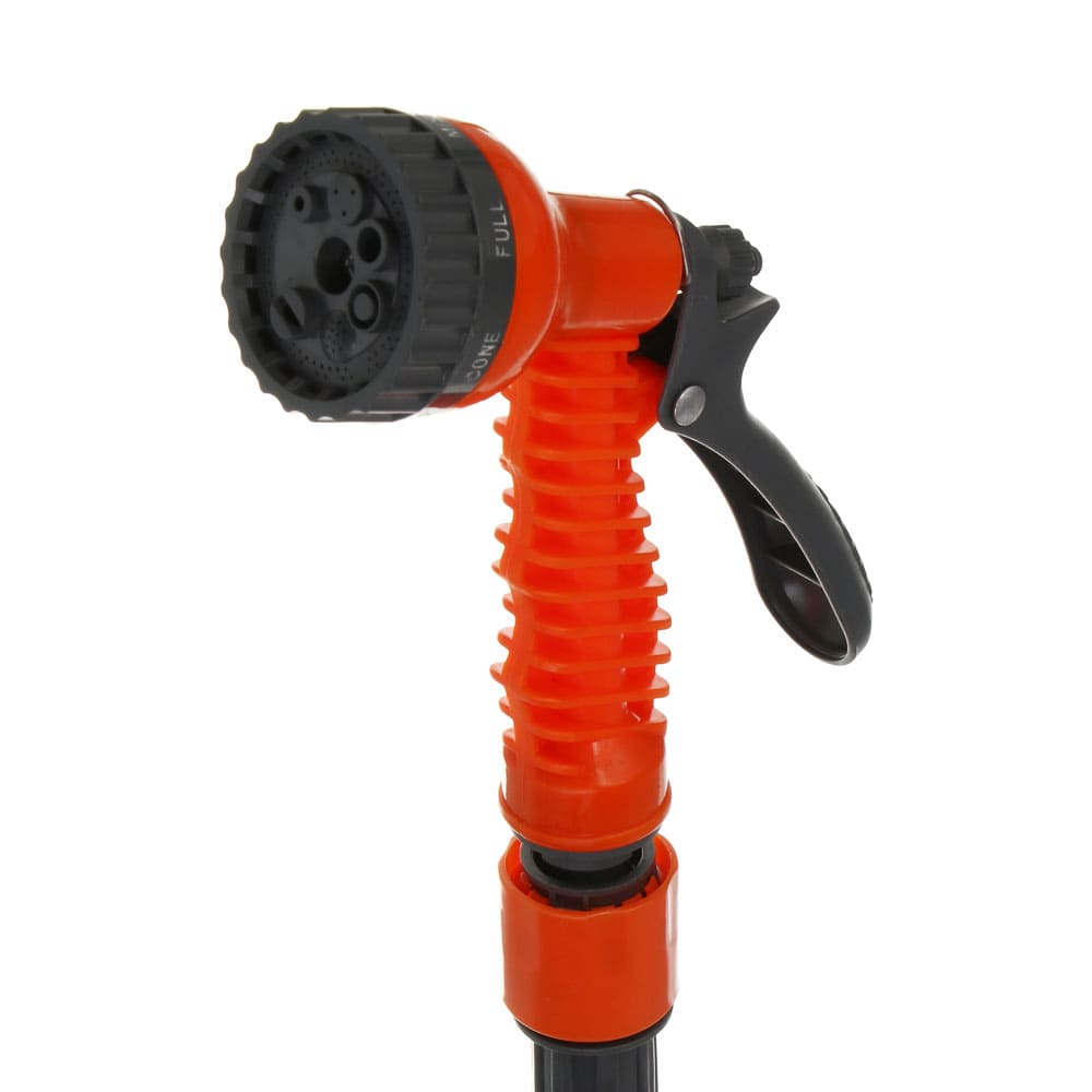 Шланг 15м растягивающийся, 7 режимов распыления, ТПЭ "Inbloom"