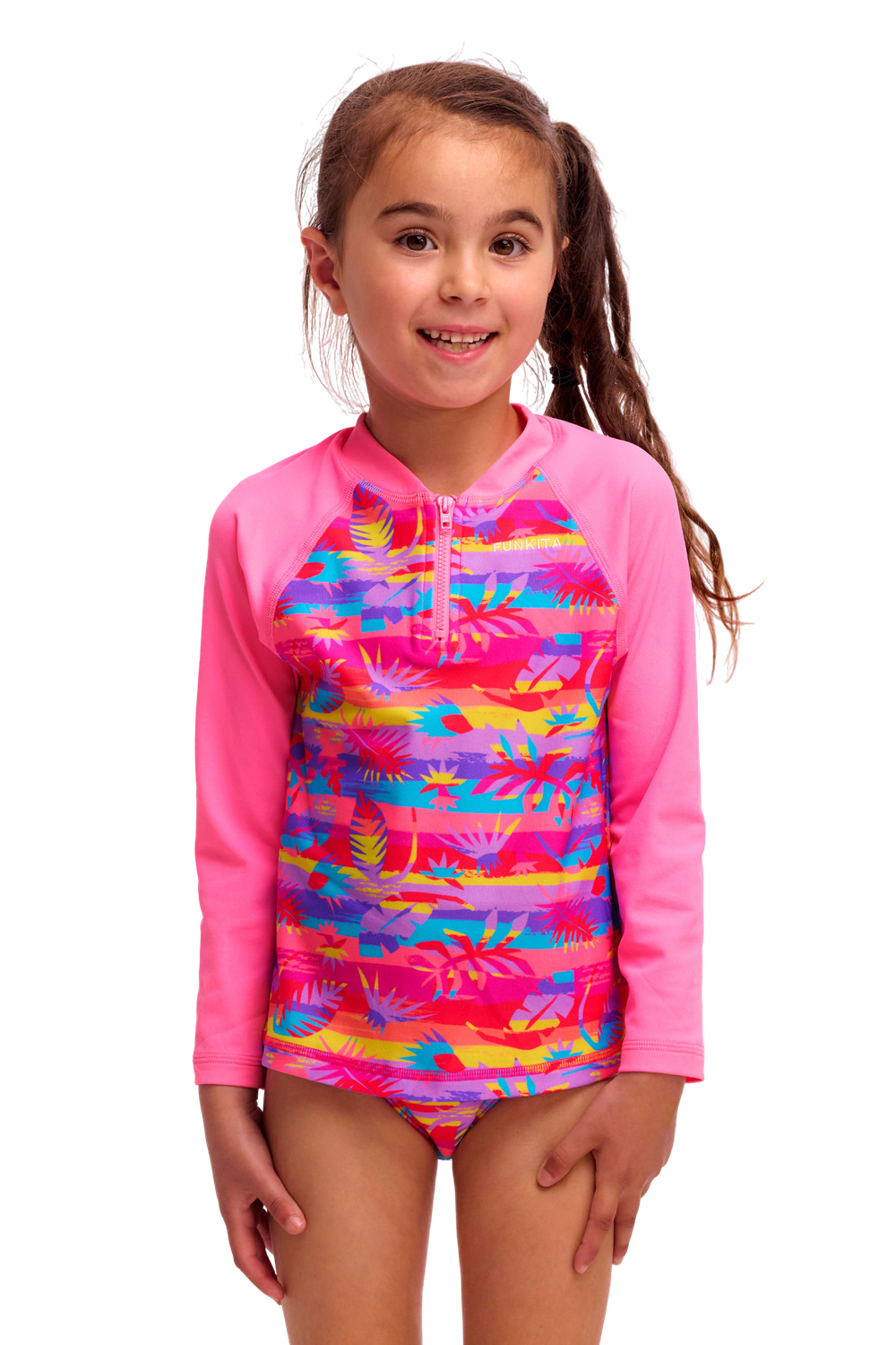 Купальник FUNKITA Toddler Girl's Leave In (Zippy Rashie & Brief)