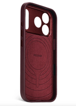 Чехол Decoded Leather Backcover для iPhone 17 Pro темно-рубиновый