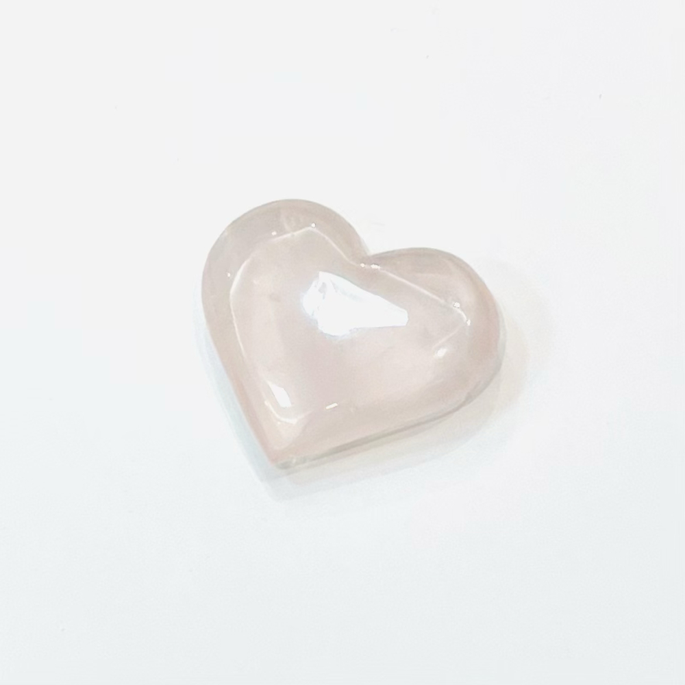 Сердце розовый кварц, 1 шт (70-80 гр)