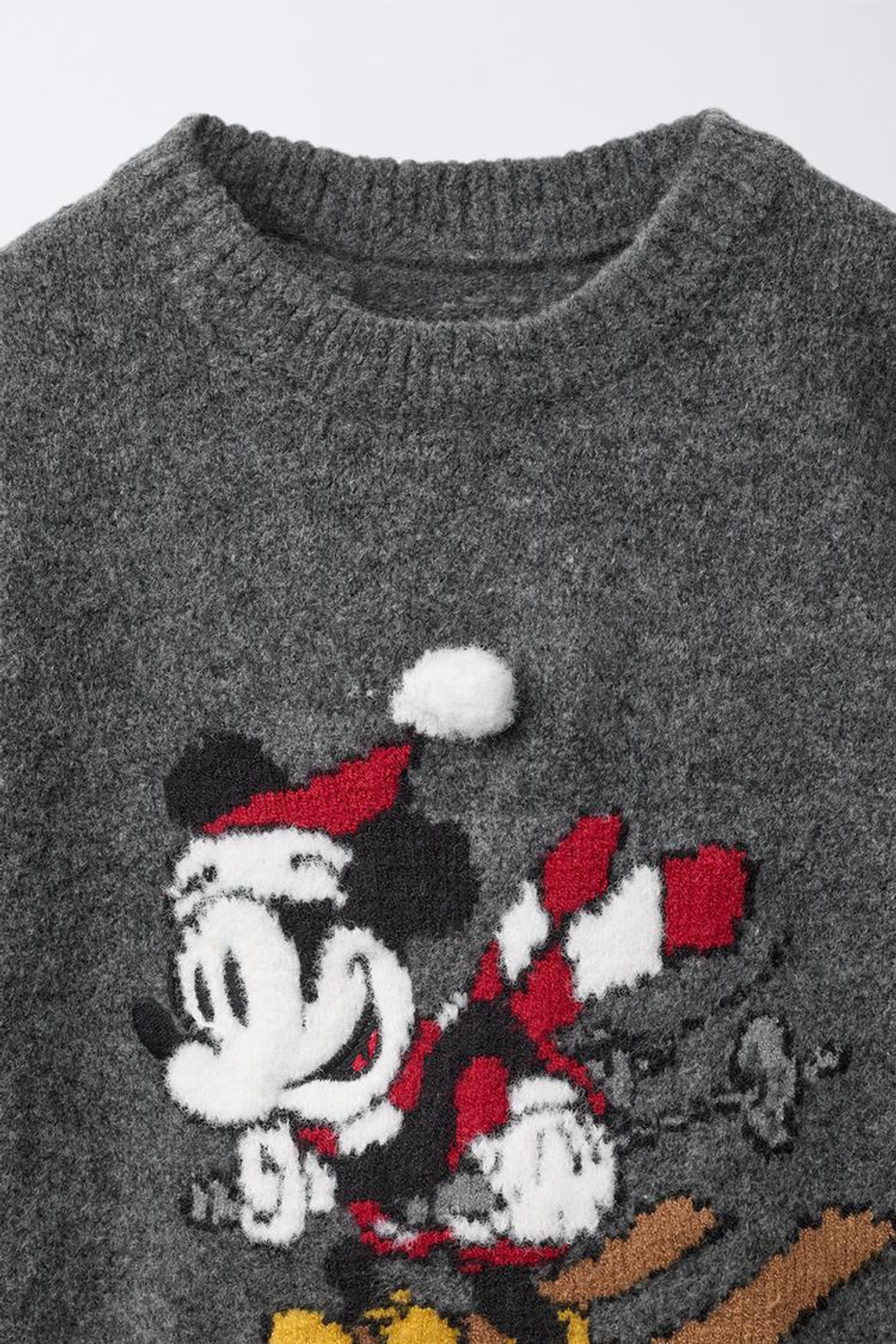 ZARA ДЖЕМПЕР ВЯЗАНЫЙ MICKEY MOUSE © DISNEY, АНТРАЦИТОВО-СЕРЫЙ