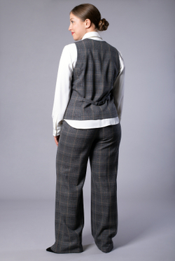 Жилет женский 3805зп, клетка #321Ка063805зп