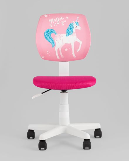 Кресло компьютерное детское ЛОЛО Unicorn, пластик белый