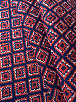 Ткань бязь плательная, рис. "Ромбы", ширина 150 см, арт. 302