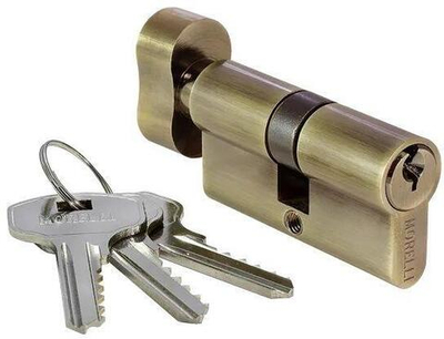 Ключевой цилиндр с заверткой (60мм) 60CK бронза античная