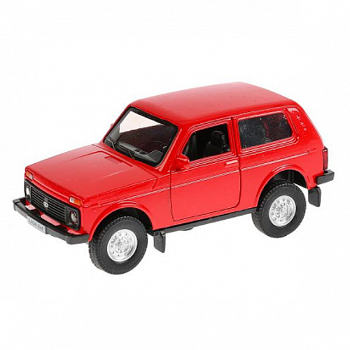 Модель LADA 4x4 12 см, свет-звук, двери открываются