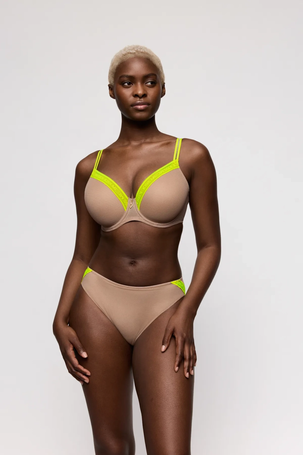 PRIMADONNA Twist Cools Бюстгальтер с поролоновой вставкой, вырез в форме сердца, светло-коричневый