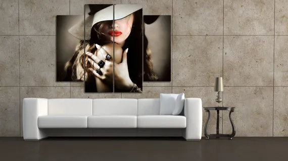 Модульная картина "Роковая женщина"