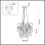 Люстра подвесная Odeon Light 5066/6 CHAINY
