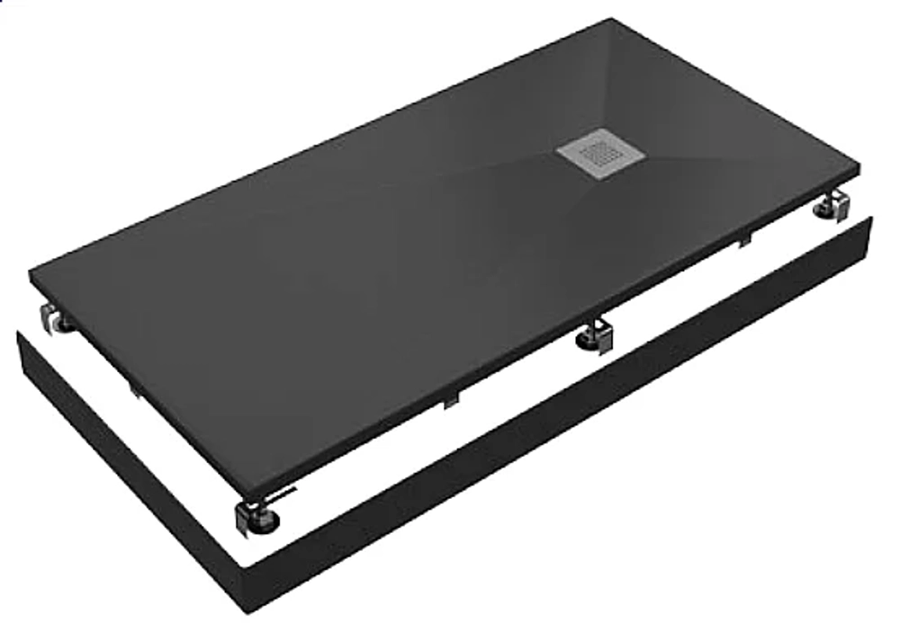 Поддон литьевой Good Door Essentia 70x120 Черный
