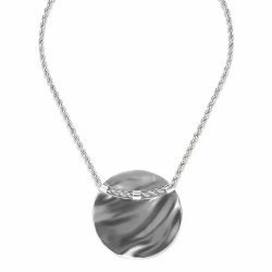 Колье ORI TAO, Couture, фактурный металл, OT24.1-15-31720 (серебристый)