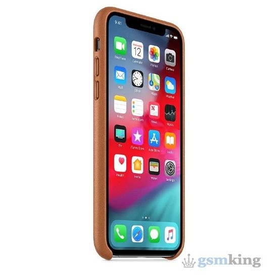 Leather Case iPhone X/XS Saddle Brown (Золотисто-коричневый)