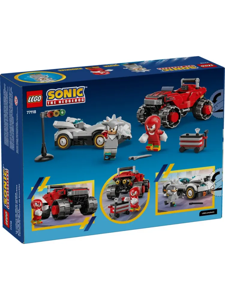 Конструктор Sonic the Hedgehog 77118 Сильвер против Наклза