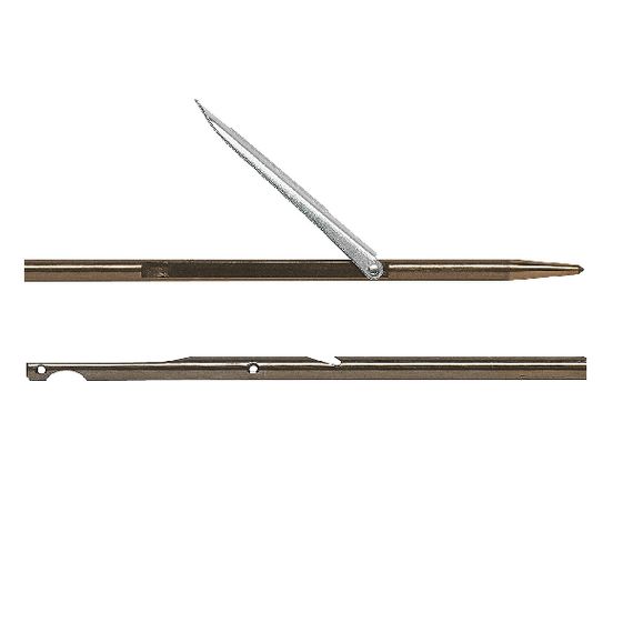 Гарпун к арбалету Mares d6,25мм нерж.сталь 174PH, Пропилы, Tahitian 1 флажок 115 см для арбалета 75 см