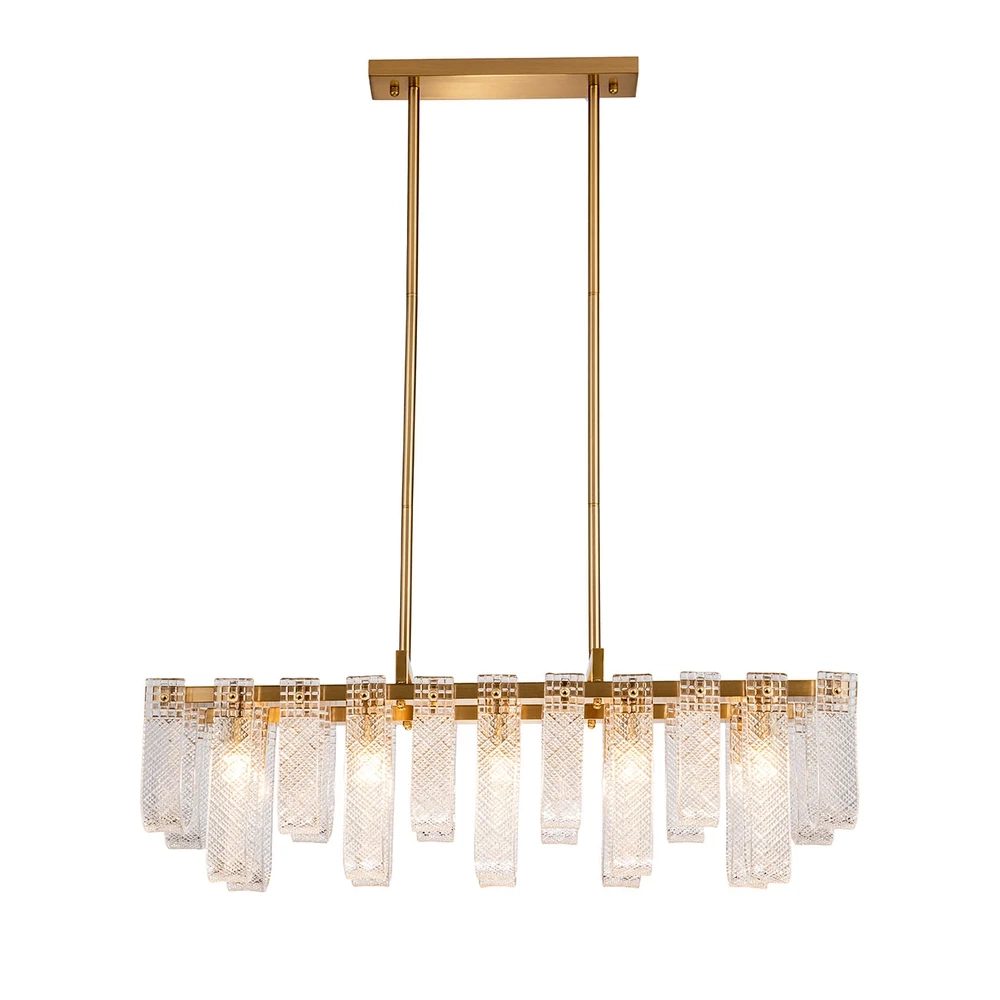 Люстра на штанге Indigo BRINA 12027/10PL Brass V000367