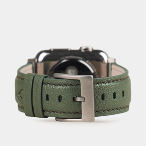 Ремешок для Apple Watch 44/45/46 mm из кожи козы, цвета хаки