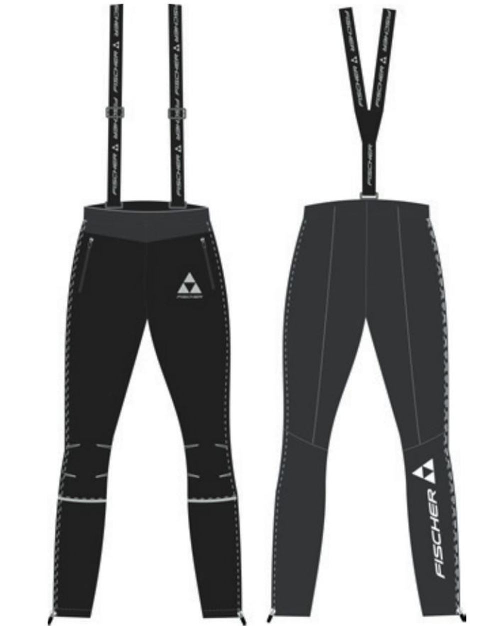 Женские брюки FISCHER Softshell Warm, черные GR8118-100