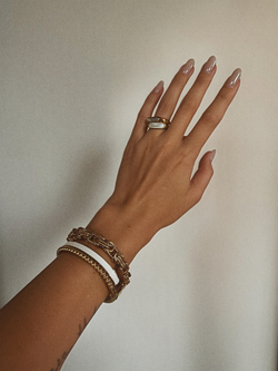 Texture chain bracelet